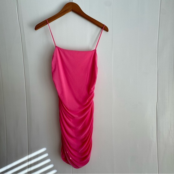 Hello Molly Favorite things Vibrant Pink Mini Dress size 8 - Picture 8 of 9
